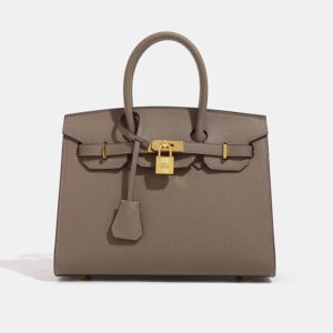 Hermès Classic Kelly Bag with Palm Print in Platinum