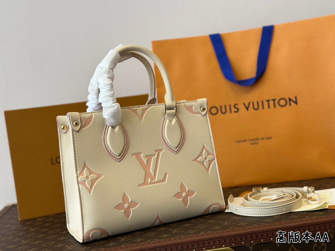 The LV Onthego family adds another bestseller: Onthego BB in Elephant Gray.