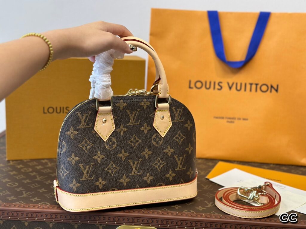 The L Alma Bag from Louis Vuitton is one of its four iconic bags, with dimensions of 24cm by 18cm.