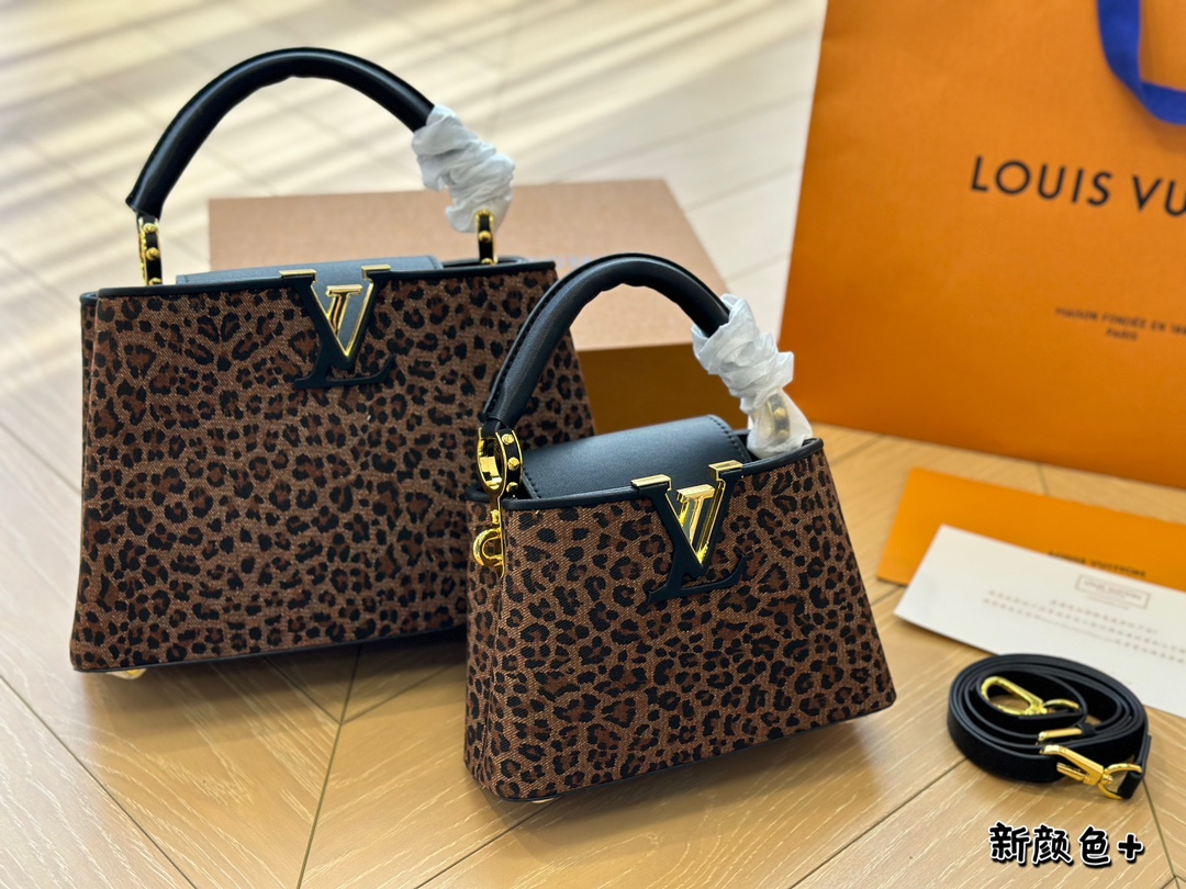 LV Capucines Lady’s Bag, made of cowhide, classic style, dimensions: 27*17/20*13