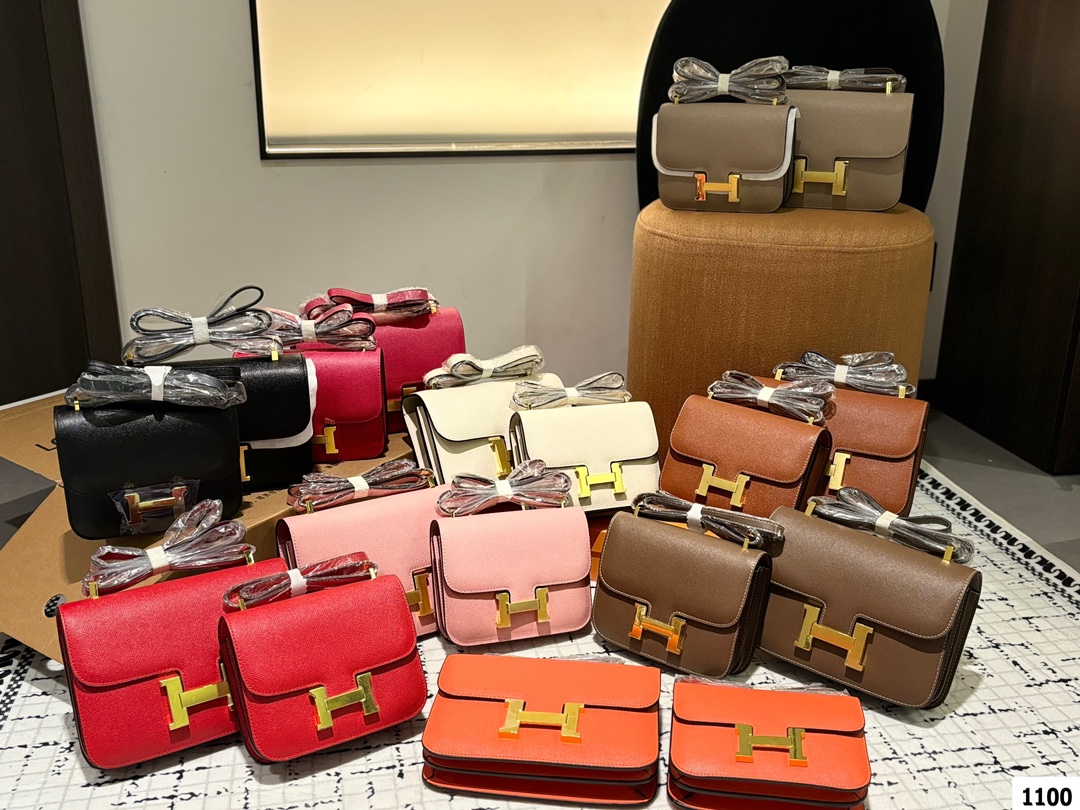 H family Hermes Constance bag! Constance Hermes flight attendant bag ⚠ genuine leather! Size: large 23cm small 19cm