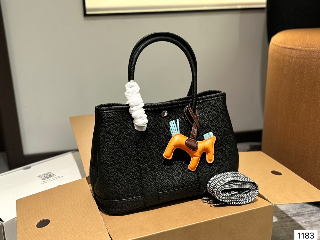 Dimensions: 30.21 cm  Hermès Garden Party Tote Bag