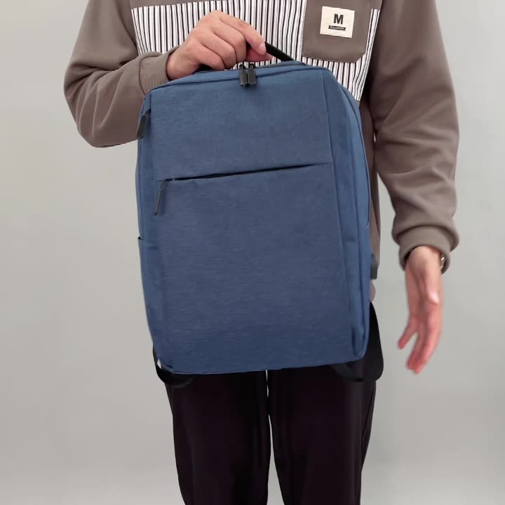 Business computer bag, classic large capacity backpack, multifunctional and simple commuting backpack