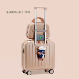 Luggage Box for Women 18 Inch Multi-functional Small Mother and Daughter Box Gift Trolley Suitcase Travel Password Box