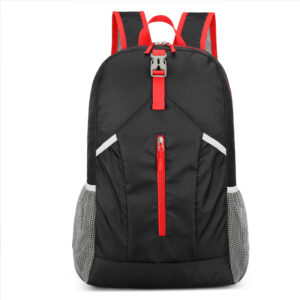Unisex outdoor mountaineering backpack. It's foldable, lightweight, water-repellent and a two-strap backpack suitable for cycling, mountaineering and other sports.